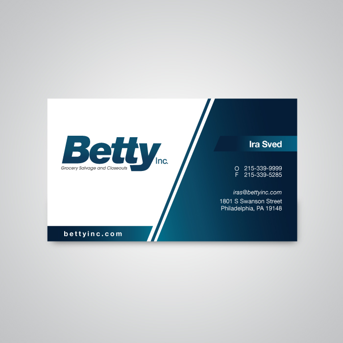 Betty Inc logo design — Stationery