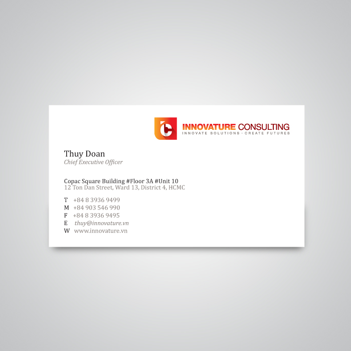 Innovature Consulting logo design — Stationery