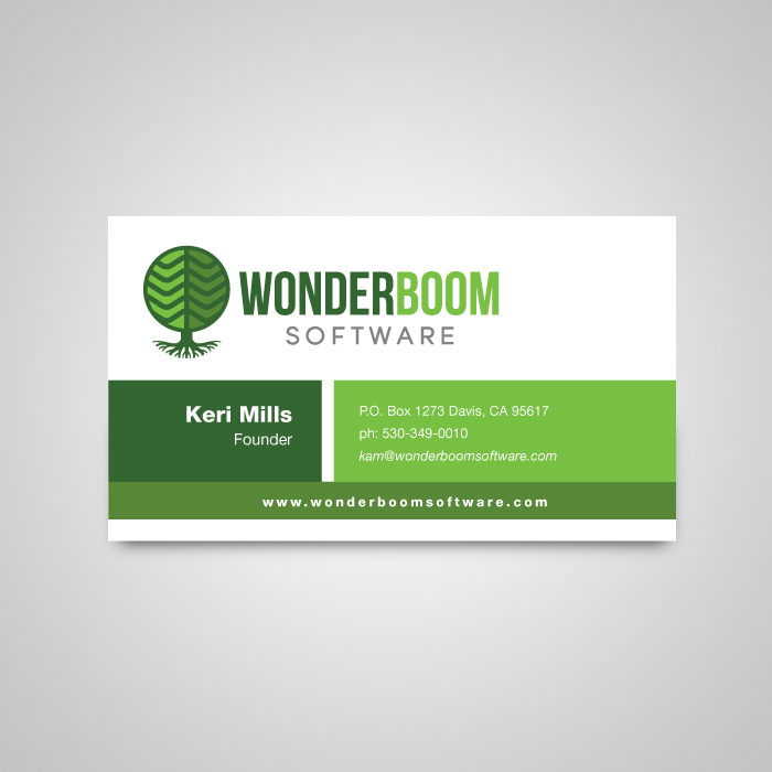 Wonderboom Software logo design — Stationery