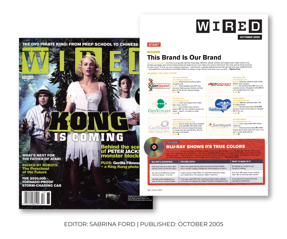 LogoDesignCreation featured in WIRED Magazine — fastest design service provider